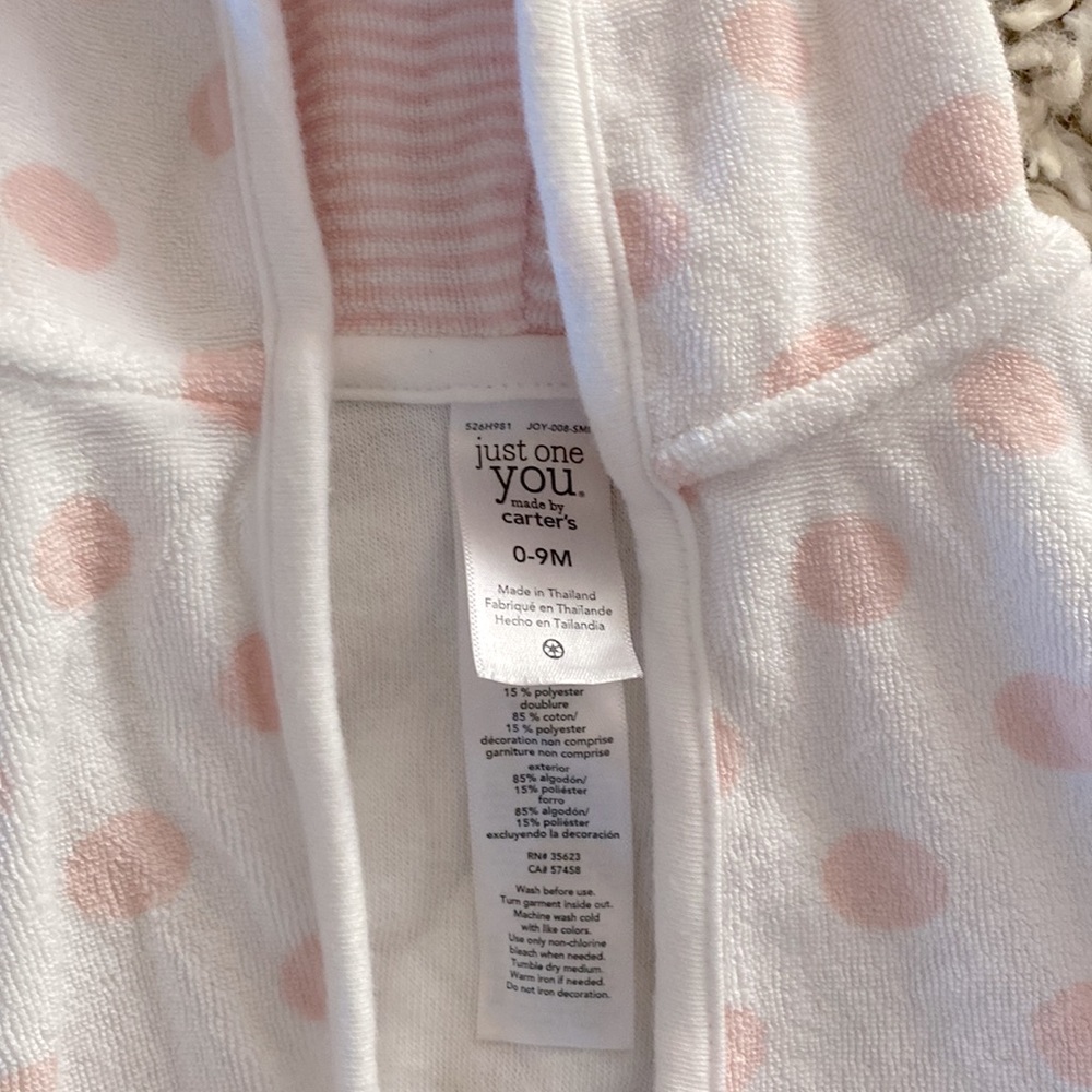 Carter’s Girl’s Towel Robe - Picture 2 of 4
